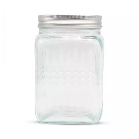 Frasco de Vidrio Cuadrado de 600 Mililitros VETRO DMH-025