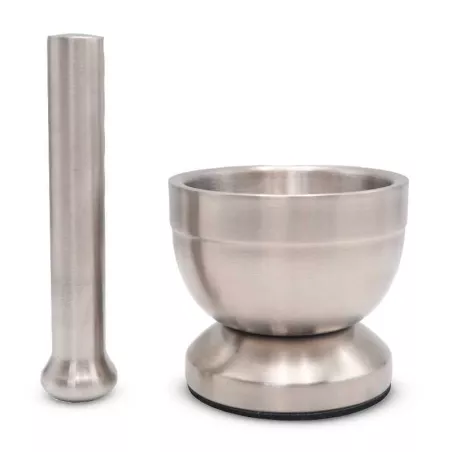 Mortero Bajo de Acero Inoxidable de 4 Pulgadas TIPS SSC-068