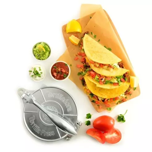 Prensa de Aluminio para Hacer Tortillas de 8 Pulgadas NORPRO 1068