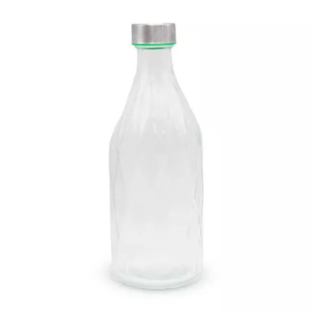 Botella de Vidrio con Tapa Rosca de 1000 Mililitros VETRO LXG-008