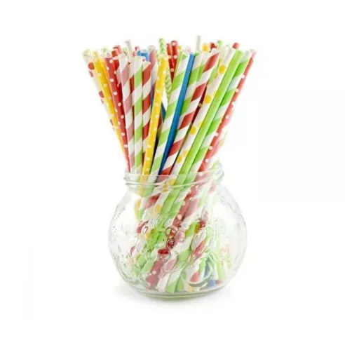 Pajillas de Papel Fiesta, Paquete de 200 Unidades NORPRO 4024