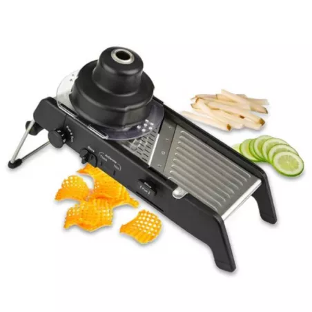 Mandolina Professional de 2.0 de Color Negro PROGRESSIVE PL8-1006