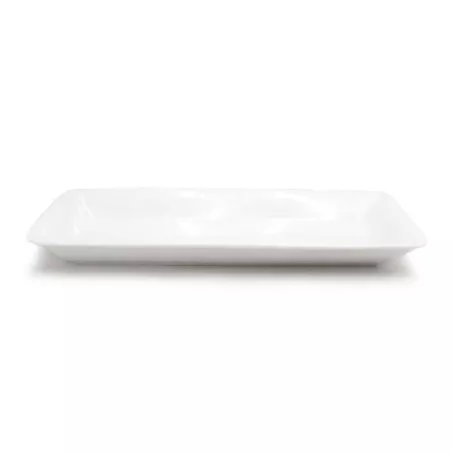 Plato Rectangular Turin de Ceramica de 17.3 x 8.2 x 1.5 Pulgadas  MASTER CHEF WT1236