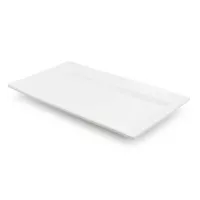 Plato Rectangular Turin de Ceramica de 14.5 x 8.6 x 1.5 Pulgadas MASTER CHEF WT1240