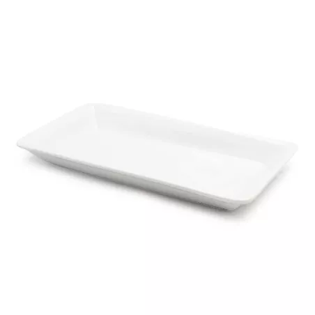 Plato Rectangular Turin de Ceramica de 13.3 x 6.8 x 1.5 Pulgadas MASTER CHEF WT1237