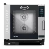 Horno Bakertop Electrico para 5 Bandejas de 65 x 45 Centimetros UNOX XEBC-06FS-EPRM-AL
