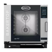 Horno Bakertop Electrico para 5 Bandejas de 65 x 45 Centimetros UNOX XEBC-06FS-EPRM-AL