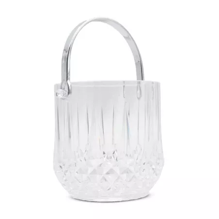 Hielera con Manija de Poliestireno Transparente de 12.2 x 12.5 Centimetros MASTER CHEF CIB002