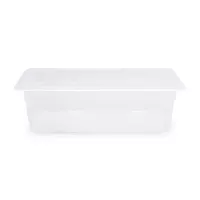 Bandeja Transparente de Polipropileno de 1/3 x 2.5 Pulgadas MASTER CHEF 2132P