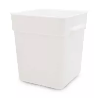 Contenedor Cuadrado de Polipropileno de 18 Quartos Blanco MASTER CHEF FW18BPP