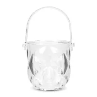 Hielera con Manija de Poliestireno Transparente de 13 x 13.7 Centimetros MASTER CHEF CIB004