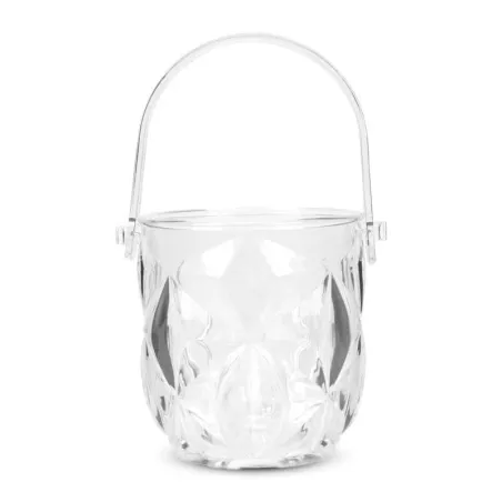 Hielera con Manija de Poliestireno Transparente de 13 x 13.7 Centimetros MASTER CHEF CIB004