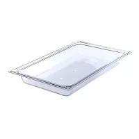 Bandeja de Policarbonato Transparente de 1/1 x 2.5 Pulgadas MASTER CHEF 2112