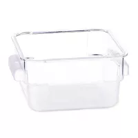 Contenedor Cuadrado de Policarbonato Transparente de 2 Quartos MASTER CHEF FW02TPC
