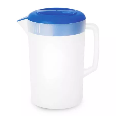 Pichel para Agua de Polipropileno Transparente con Tapa Azul de 5000 Mililitros MASTER CHEF 1050