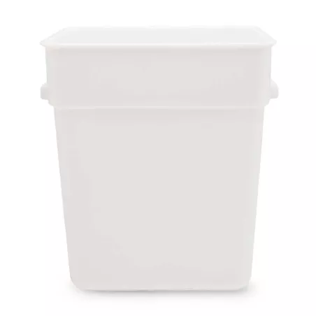 Contenedor Cuadrado de Polipropileno de 18 Quartos Blanco MASTER CHEF FW18BPP