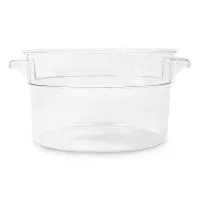 Contenedor Redondo de Policarbonato Transparente para 2 Quartos MASTER CHEF YW02TPC