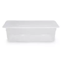 Bandeja Transparente de Polipropileno de 1/3 x 4 Pulgadas MASTER CHEF 2134P