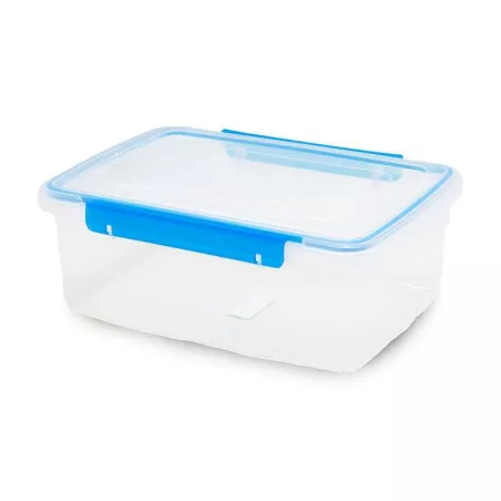 Contenedor Hermetico Rectangular de Polipropileno para 1.4 Litros de 21.5 x 14.5 x 7.5 Centimetros MASTER CHEF 505(805)