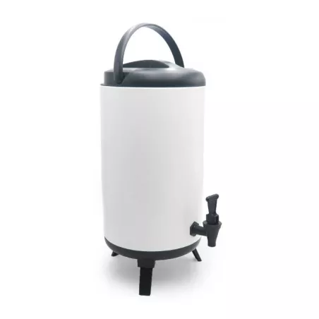 Thermo para Servir Redondo de 12 Litros de Color Blanco KAFECO B5012B