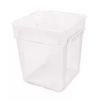 Contenedor Cuadrado de Policarbonato Transparente de 8 Quartos MASTER CHEF FW08TPC