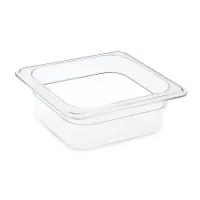 Bandeja de Policarbonato Transparente de 1/6 x 2.5 Pulgadas MASTER CHEF 2162