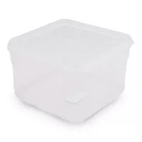 Contenedor Hermetico Cuadrado de Polipropileno para 1.6 Litros de 14.8 x 14.8 x 9.8 Centimetros MASTER CHEF 802(A-6)