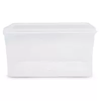 Contenedor Hermetico Rectangular de Polipropileno para 7 Litros de 29.3 x 19.5 x 14.3 Centimetros MASTER CHEF 902(844)