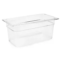 Bandeja de Policarbonato Transparente de 1/3 x 8 Pulgadas MASTER CHEF 2138