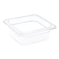 Bandeja Transparente de Polipropileno de 1/6 x 2.5 Pulgadas MASTER CHEF 2162P