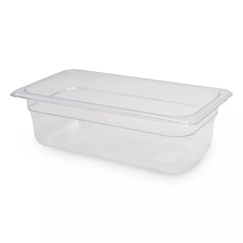 Bandeja de Policarbonato Transparente de 1/3 x 4 Pulgadas MASTER CHEF 2134