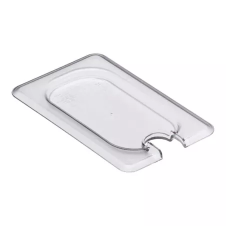 Tapa para Bandeja con Hueco Transparente de Policarbonato de 1/9 Pulgadas MASTER CHEF LN006