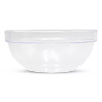 Bowl Redondo con Orilla Transparente de Policarbonato  de 20 Centimetros MASTER CHEF W003