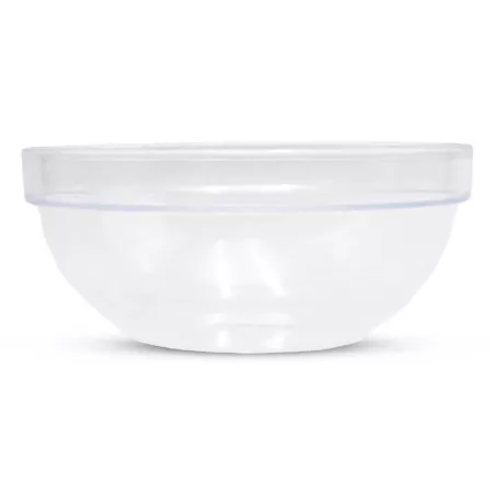 Bowl Redondo con Orilla Transparente de Policarbonato  de 20 Centimetros MASTER CHEF W003