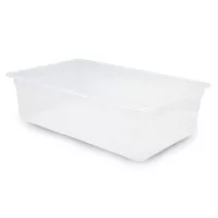 Bandeja Transparente de Polipropileno de 1/1 x 8 Pulgadas MASTER CHEF 2118P