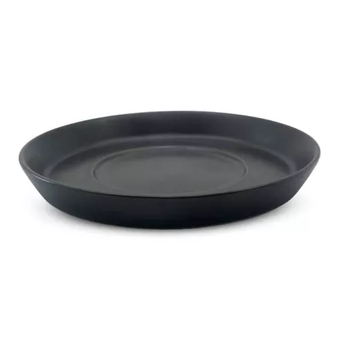 Plato Taza de Porcelana 12.5 Centimetros Negro Arenoso ARNI C0984-J09