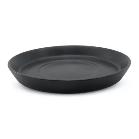 Plato Taza de Porcelana 17.2 Centimetros Negro Arenoso ARNI C0980-J09