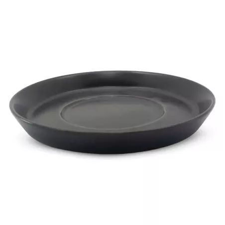 Plato Taza de Porcelana 17.2 Centimetros Negro Mate ARNI C0980-25