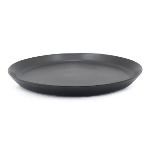 Plato Redondo de Porcelana 8.5 Pulgadas Negro Mate ARNI C0972-25