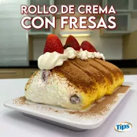 Rollo de Crema de Fresas TIPS RA0001128