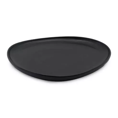 Plato Triangular Coupe de Porcelana 11 Pulgadas Negro Arenoso ARNI C1410-J09