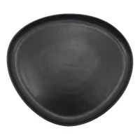 Plato Triangular Coupe de Porcelana 11 Pulgadas Negro Arenoso ARNI C1410-J09