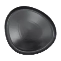 Plato Triangular Coupe de Porcelana 9.5 Pulgadas Negro Mate ARNI C1409-25