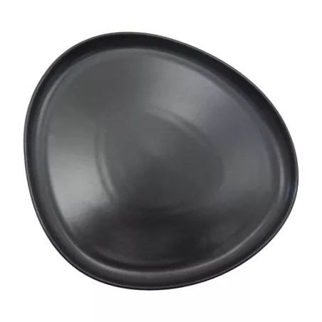Plato Triangular Coupe de Porcelana 9.5 Pulgadas Negro Mate ARNI C1409-25