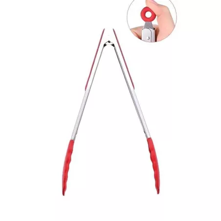 Pinza con Seguro de Acero con Silicon de 12 Pulgadas de Color Rojo CUTLERY PRO SG-FT-300-RD805-CP-CP