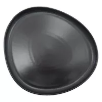 Plato Triangular Coupe de Porcelana 11 Pulgadas Negro Mate ARNI C1410-25
