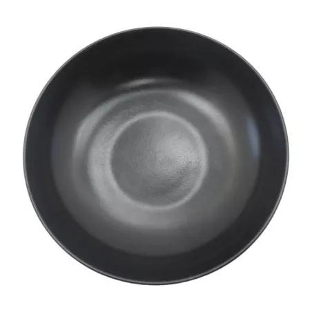 Plato Redondo Coupe Hondo de Porcelana 10 Pulgadas Negro Arenoso ARNI C1462-J09