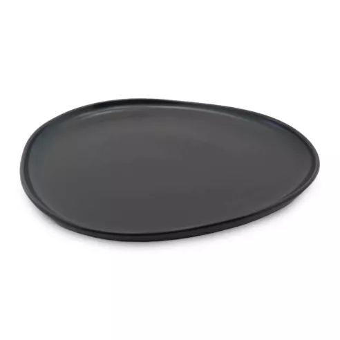 Plato Triangular Coupe de Porcelana 11 Pulgadas Negro Mate ARNI C1410-25