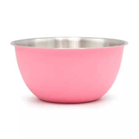 Bowl de Acero Inoxidable de 16 Centimetros de Color Rosado TIPS HOK-037-1