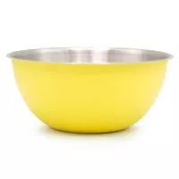 Bowl de Acero Inoxidable de 22 Centimetros de Color Amarillo TIPS HOK-037-4
